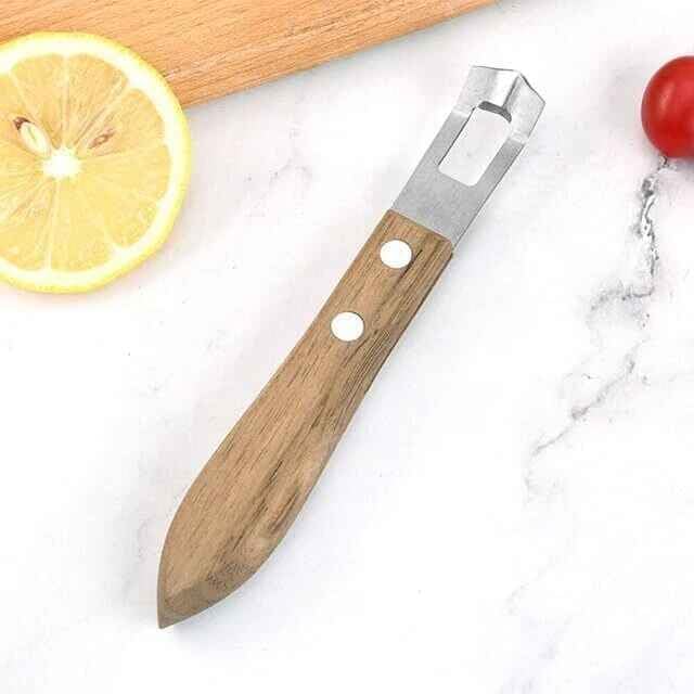 2Pcs Channel Knife Lemon Zester Tool Stainless Steel Citrus Peeler for Orange Fruit Rind Peel, Home Kitchen Bar Tools