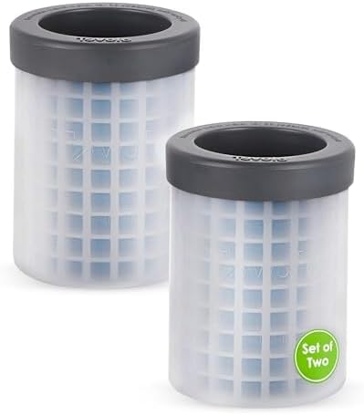 Tovolo Mini Ice Cylinder Squeeze Release Pack of 2 Mini Nugget Ice Maker 200 Cubes Per Mold, BPA Free Dishwasher Safe Compact Mini Ice Cube Cylinder Silicone Molds Compact Design Apartment Essentials