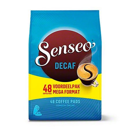 Senseo Decaf Medium Roast Coffee Pods – 144 Count (3 Packs) – Smooth & Balanced Flavor with Rich Crema – Caffeine-Free Single-Serve Coffee Pads Compatible with Senseo & PeleCom Machines