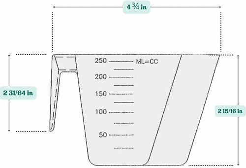 1 Cup (8 Oz. | 250 mL) Scoop for Measuring Coffee, Pet Food, Grains, Protein, Spices and Other Dry Goods (Pack of 10)