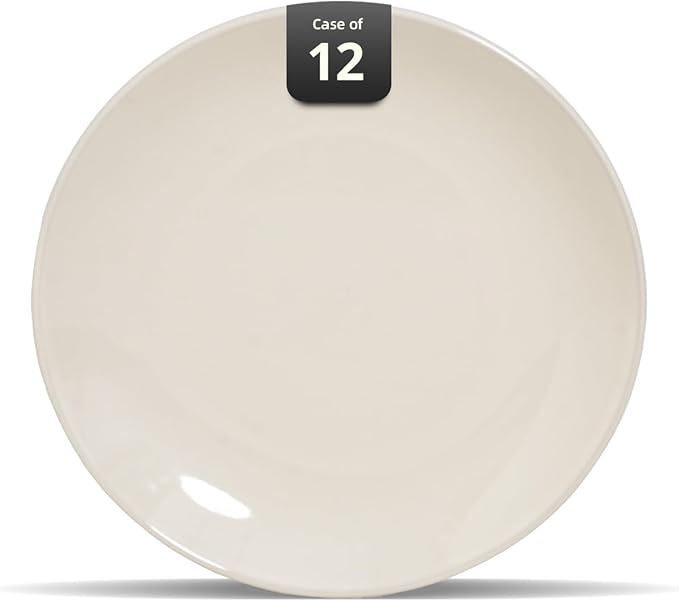 Stoneware Coupe Commercial Grade Dinnerware, Ivory, Plate 11.25", Case of 12