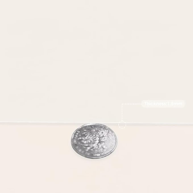 Leather Dresser Cover,1.8mm Thick,14x72 Inch,Dresser Protector Top,Dresser Top Protector,Dresser Cover Top,Dresser Top Cover,Dresser Cover Top for Bedroom.(White+White,14x72)