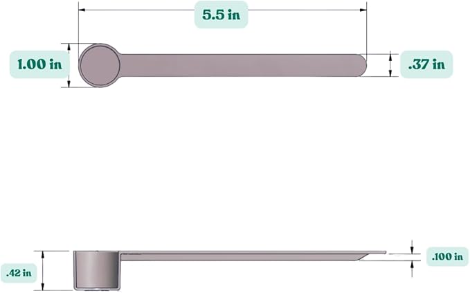 4 mL (3/4 Teaspoon) Long Handle Scoop for Measuring Coffee, Pet Food, Grains, Protein, Spices and Other Dry Goods (Pack of 10)