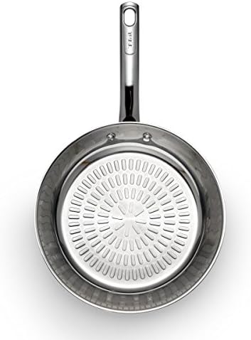 T-fal Performa Stainless Steel Sauté Pan 10.5 Inch Oven Broiler Safe 500F Cookware, Pots and Pans, Dishwasher Safe Silver