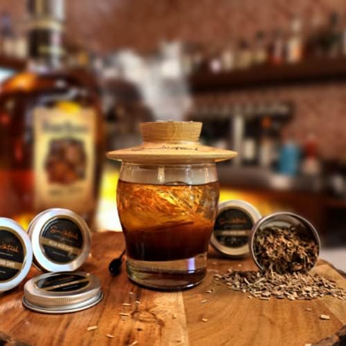 Cocktail Smoker Wood Chips Variety Pack - 4-Pack | Wood Chips Refill for Cocktail Smokers - Bar Accessories Bartender Kit - Works with All Cocktail Smokers Old Fashioned Smoker Chips