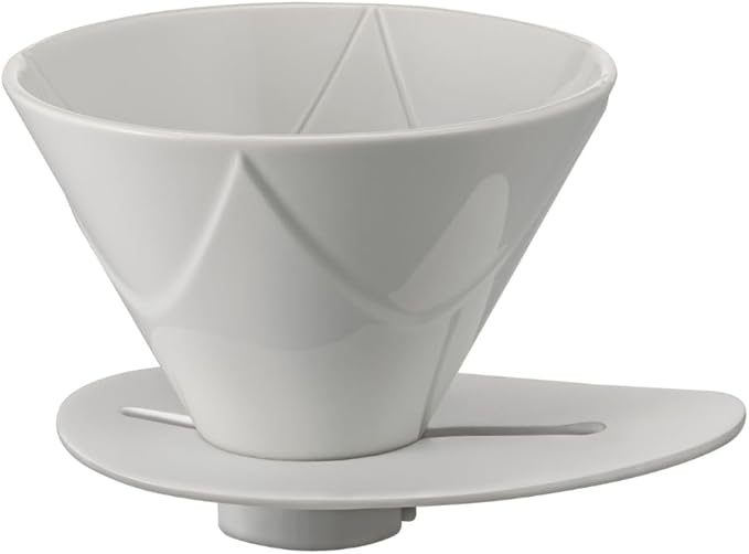 Hario V60 "Mugen" Ceramic Coffee Dripper, Size 02, White