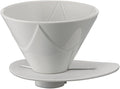 Hario V60 "Mugen" Ceramic Coffee Dripper, Size 02, White