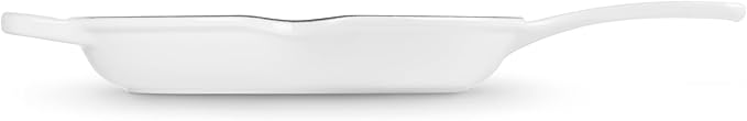 Le Creuset Enameled Cast Iron Signature Iron Handle Skillet, 10.25", White