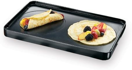 Swissmar Replacement Grill Plate for Classic, Stelvio & Zermatt Raclette – Reversible Aluminum Griddle Hot Plate for Indoor Electric Grilling, BBQ, and Griddle Cooking