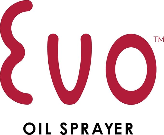 Evo Oil Sprayer Bottle, Non-Aerosol for Olive Oil and Cooking Oils, 8-ounce Capacity, Set of 2