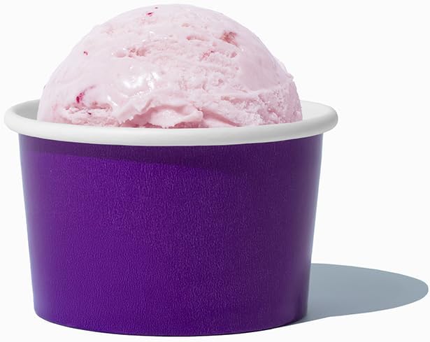 UNIQ 1000-Count 4 oz Paper Ice Cream Cups Purple Color | Perfect for Halloween, Holidays & Parties | Small Disposable Food & Dessert Bowls | Frozen Dessert Supplies