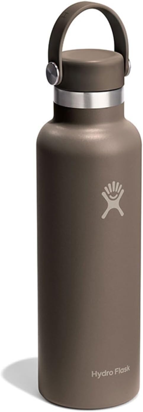 HYDRO FLASK Water Bottle - Insulated Stainless Steel - Non Spill, Leakproof in 21 Oz Sandpiper