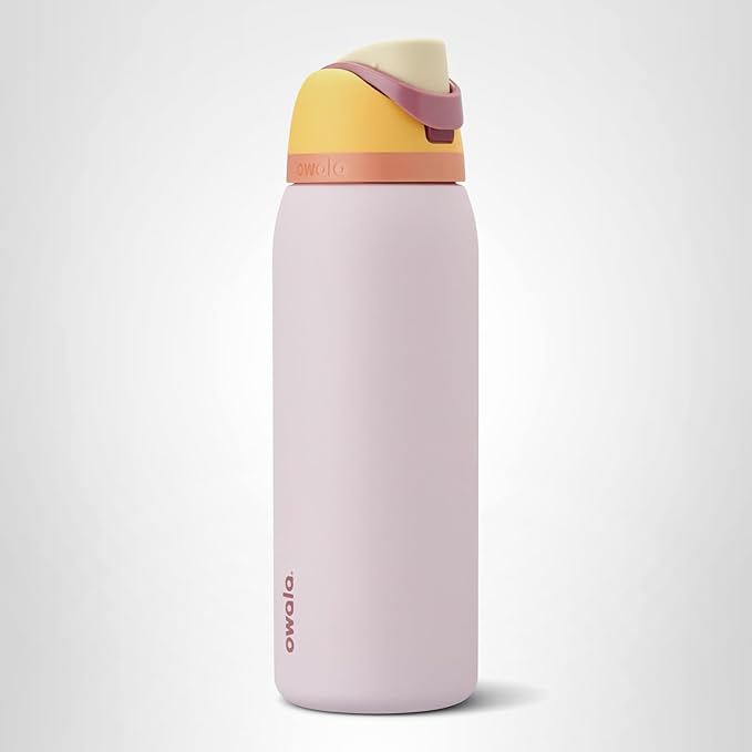 Owala FreeSip Insulated Stainless Steel Water Bottle with Straw for Sports and Travel, BPA-Free Sports Water Bottle, 40 oz, Candy Store