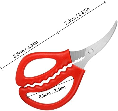 Calary 4Pcs Seafood Scissors Crab Scissors Seafood Shears Multifunctional Crab Leg Crackers and Tools