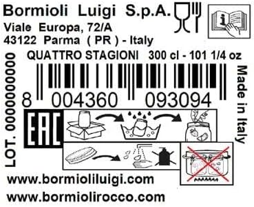 Bormioli Rocco Quattro Stagioni Maxi Collection - Gallon Jar - 3.78 Liter (128 oz.)