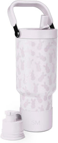 Simple Modern Easter Trek Pivot | 30oz Flip Straw Tumbler with Handle | Water Bottle & Boot | Interchangeable Straw & Chug Lids | Insulated Stainless Steel Jug | Gym Sports Outdoors | Easter Bunnies