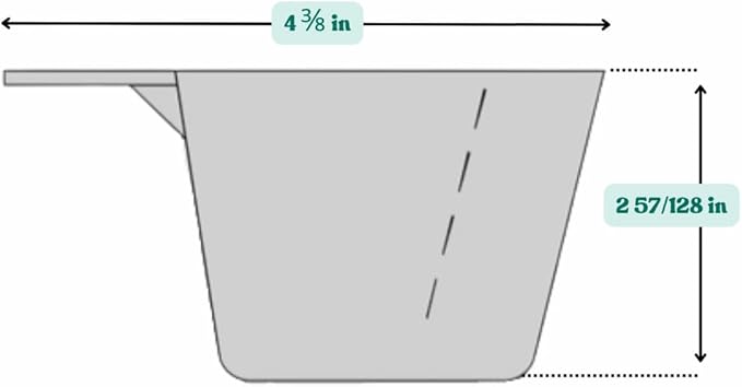 5 Oz. (2/3 Cup | 150 mL) Scoop for Measuring Coffee, Pet Food, Grains, Protein, Spices and Other Dry Goods (Pack of 1)