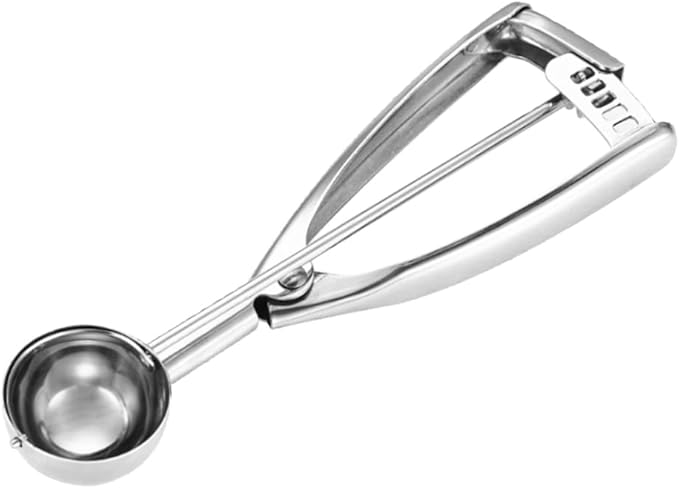 Small Cookie Scoop 1 Tablespoon, Size #60 Cookie Dough Scoop, 1 Tbsp Cookie Scoops for Baking, Selected 18/8 Stainless Steel, for Making Cookies, Melon Ball, Ice Cream