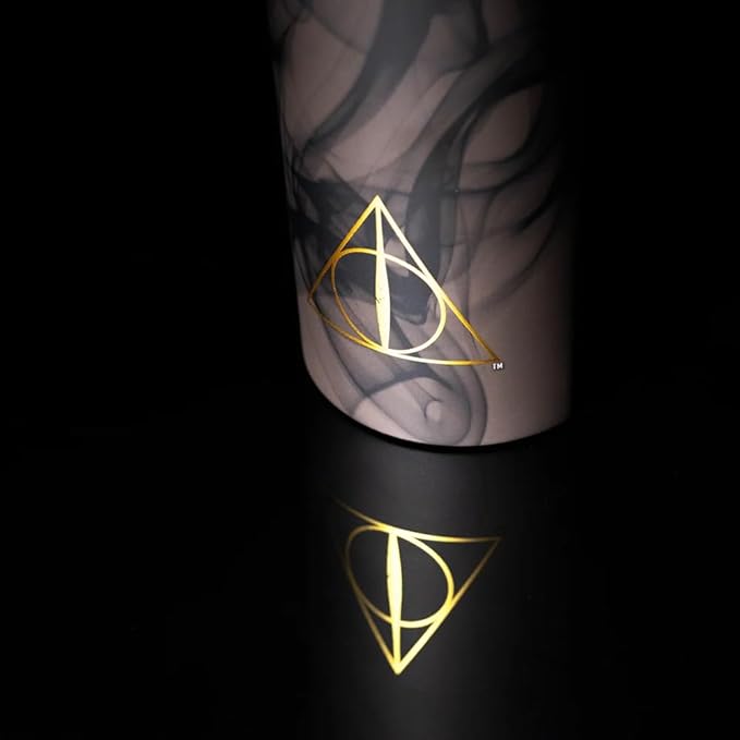 Corkcicle Harry Potter Sport Canteen - Insulated Stainless Steel Water Bottle - Compact & Travel-Friendly - Durable - BPA Free - Non-Slip Silicone Base - Easy Grip - 20 oz - Deathly Hallows