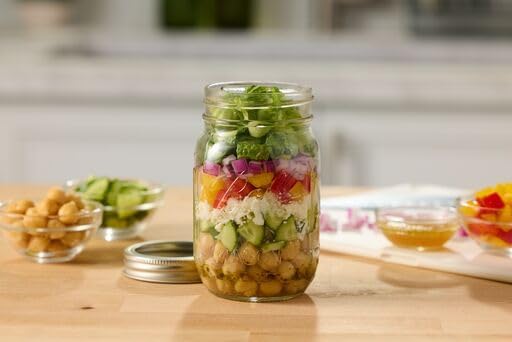 Ball Regular Mouth Glass Mason Jars with Lids and Bands, Used for Canning (Pint, 16 Ounce (Pack of 4))