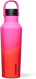 Corkcicle Classic Sport Canteen - Insulated Stainless Steel Water Bottle - Compact & Travel-Friendly - Durable - Dishwasher Safe - BPA Free - Non-Slip Silicone Base - 20 oz - Sangria