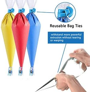 100 Pieces Piping Bags Disposable - Tipless Piping Bags | Pastry Bags | Icing Piping Bags | Frosting Bags for Cake Cookies Baking Decorating