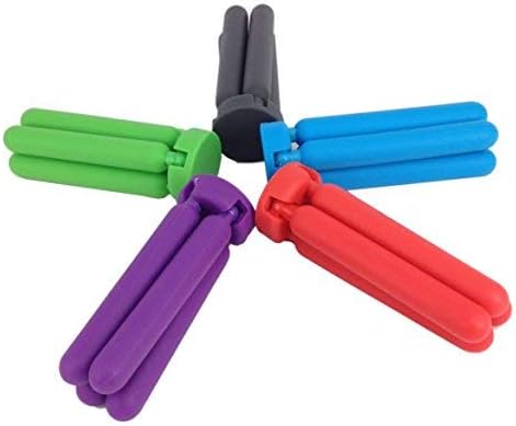 3/Pack Foldable Silicone Trivets, FENGCHEN Folding Trivets, Non-Slip Collapsible Cross Compact Design Expandable Silicone Pot Holder,Green