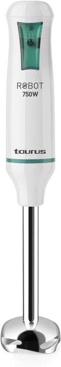 TAURUS ROBOT 500 INOX Immersion Blender 500 W | Stainless Steel | Detachable Rod | Turbo Rotation System | Pulse Control | Ergonomic Design and Anti Splash