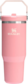 STANLEY IceFlow 2.0 Flip Straw Tumbler with Handle 30 oz | Twist On Lid and Flip Up Straw | Leakproof Water Bottle | Insulated Stainless Steel | BPA-Free | Pink Mesa