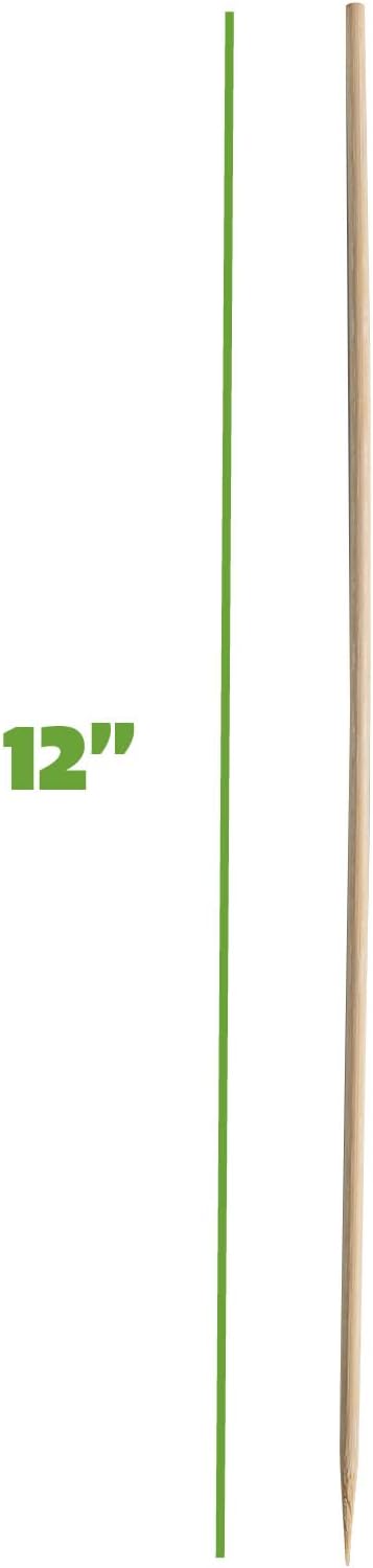 GUSTO [12 Inch - 100 Count] Bamboo Skewers for Shish Kabob, Grilling, Fruits, Appetizers, and Cocktails (Formerly Comfy Package)