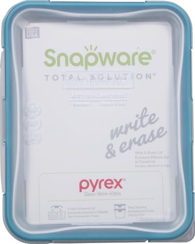 Snapware Snapware 6cup total solution rectangle food storage container glass, 9.3 Ounce (1112403)