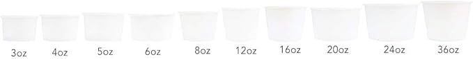 UNIQ 1000-Count 4 oz Polka Dot Paper Ice Cream Cups Blue Color | Disposable Dessert Bowls in Multiple Colors | Frozen Dessert Supplies