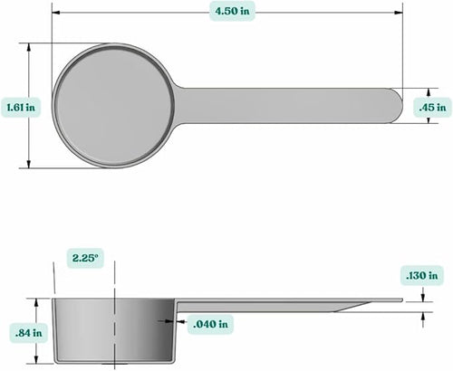 1.5 Tablespoon (23 mL) Long Handle Scoop for Measuring Coffee, Pet Food, Grains, Protein, Spices and Other Dry Goods (Pack of 100)