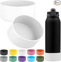 2 PCS Silicone Bottom for Ello Pop 32 OZ Water Bottle, Water Boot for Ello Pop,Avoid Scratches and Noise(white color 32oz)