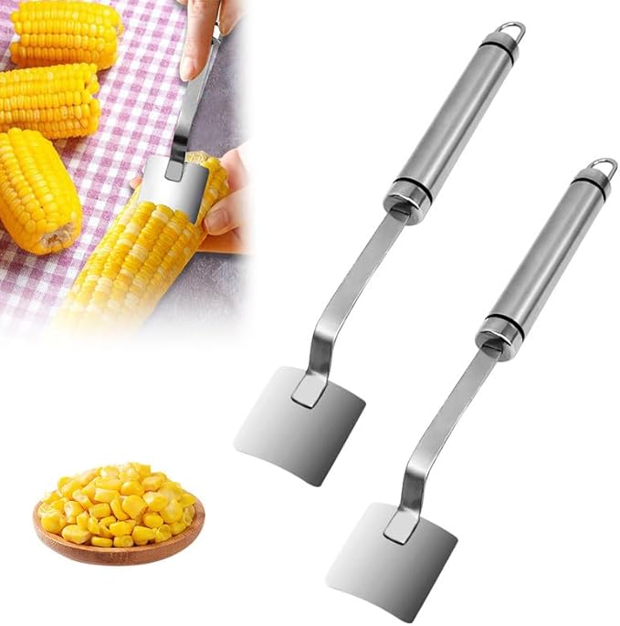 Upgraded Corn Peeler, 2024 New Stainless Steel Corn Cob Stripper Tool Corn Thresher from the Cob, Kitchen Gadget