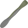 Tovolo Scoop and Spread Large Dual End Silicone Sandwich Spreader Tool with Nylon Handle, BPA Free Dishwasher Safe Silicone and Nylon Tool for Spreading and Scooping, Thyme Green and Charcoal Gray