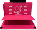 The Label Ledge – Original Patented Candle Label Applicator Tool (Made in USA, Sassy Pink) | Precise Label Placement Tool for Jars, Bottles & Candle Vessels | Adds Color + Precision to Your Workspace