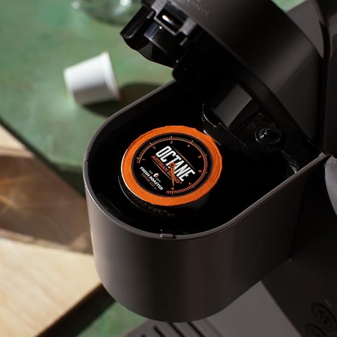 Fresh Roasted Coffee, Octane Italian Dark Roast, Artisan Blend, 96 Pods for K Cup Brewers