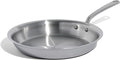 Made In Cookware - 12-Inch Stainless Steel Frying Pan - 5 Ply Stainless Clad - Professional Cookware - Crafted in Italy - Induction Compatible