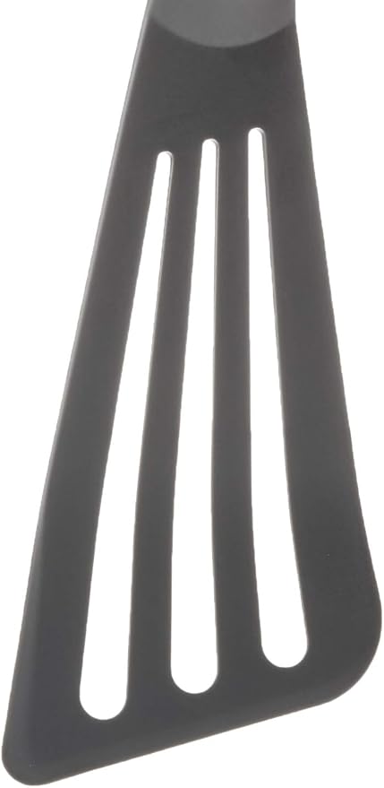 Mercer Culinary Hell's Tools Hi-Heat Slotted Spatula, 12 Inch x 3.5 Inch, Gray