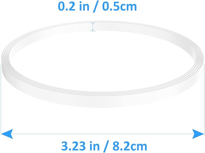 3 Pack Rubber Gaskets Replacement Seal White O-Ring for Ninja Pro Blender Replacement for Ninja BL660 1100w BL770 1500w BL663 BL740 BL773CO BL780 BL780CO (3.22 inch Gaskets)