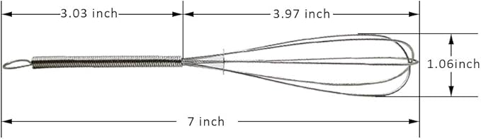 CHuangQi (Pack of 12) 7 inch Stainless Steel Whisk for Cooking, Blending, Whisking, Beating, Stirring, Balloon Whisk/Kitchen Whisk