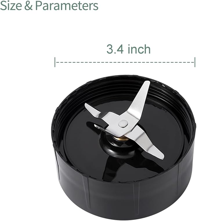 1-pack Magic Bullet Replacement Parts Cross Blades Compatible with Magic Bullet 250w Blender, Juicer and Mixer (Model MB1001)