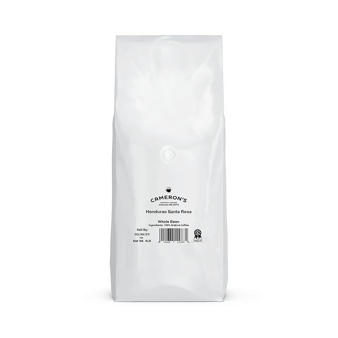 Cameron's Coffee Roasted Whole Bean Coffee, Honduras Santa Rosa, 4 Pound