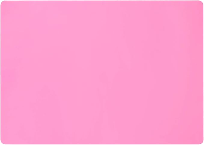 Gartful Extra Large Silicone Mats for Countertop, 28" by 20" Multipurpose Mat, Counter Table Protector, Desk Saver Pad, Placemat Nonstick Nonskid Heat-Resistant Pad, Pink