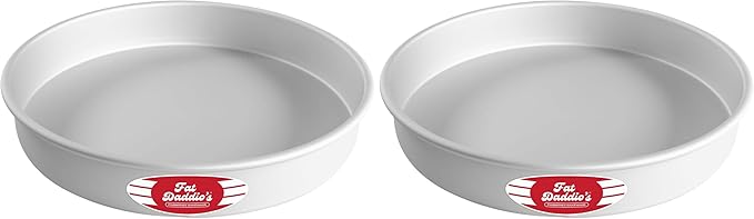 Fat Daddio's Anodized Aluminum Round Cake Pan, 12 x 2 Inch (Pack of 2)