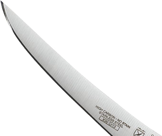 Mercer Culinary Millennia Color Handle Cutlery 6" Curved Boning Knife Red