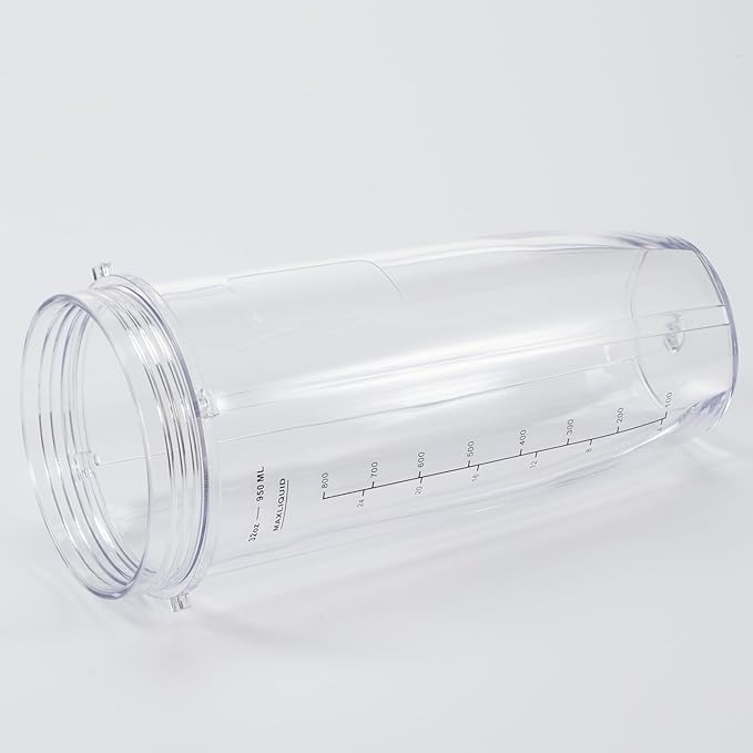 Replacement 32oz Blender Cup with Sip & Seal Lid For Nutri Ninja BL450 BL454 Bl455 BL456 BL480 BL481 BL482 BL490 BL640 BL642 BL682 SS101 SS401 SS351 Nutri Ninja Auto IQ Series Blenders, 2-Pack …