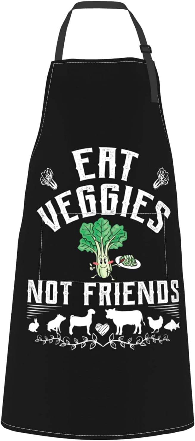 Men Women Apron, Adjustable Neck with 2 Pockets - Chef Apron for Cooking - Mom Dad Gift for Christmas, Birthday