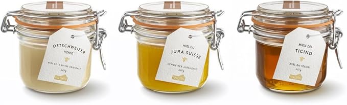 Le Parfait Super Terrine Jar | 4oz (Pack of 6) 125ml French Glass Jar, Airtight Rubber Seal & Glass Lid | Glass Jars for Kitchen Organization and Storage Containers for Essentials